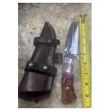 Fixed Blade Hutning Knife Leather Sheath