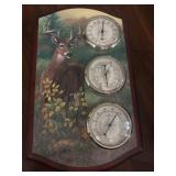 Vintage Bart DeCeglie Wood Wall Weather Station