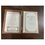 Bible in Cedar Box - very nice