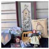 Raggedy Ann Folk Art Lot Antique Booth Lot