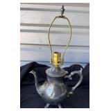 Silver Plated Teapot Lamp - super cute