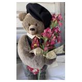 Alpaca Fur 16' glass eye Hand Made Teddy Bear