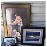 Jesus Picture Inspirational Wall Hanging Lot