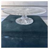Neiman Marcus Crystal Cake Stand with Case