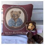 Robert Raikes Bear and bear pillow