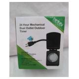 24-Hour mechanical dual outlet timer