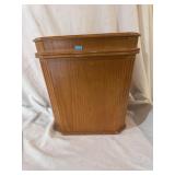 Wood Trash can