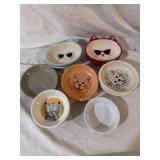 Cat bowls and plates
