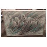 Big Horse Art piece  53' wide x 43. Tall