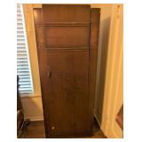 Art deco oak wardrobe or coffee bar cabinet