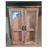 Little 12' tall figurine  cabinet plastic not
