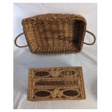 Wicked tissue cover and a basket