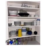 Contents on shelves