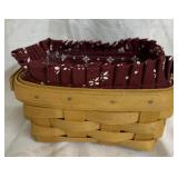 Longaberger Basket w/ Fabric Liner