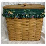 Longaberger Basket Bin w/ Fabric Liner