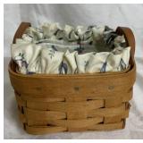 Longaberger Basket w/ Fabric Liner