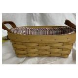Longaberger Basket w/ Fabric Liner