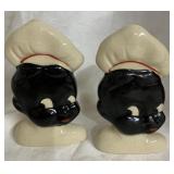 Vintage Black Americana wall pockets matching