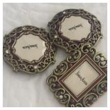 Neiman Marcus small brooch clips Picture Frame lot