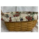 Longaberger 14' Basket w/ Liner Fruit Medlyway