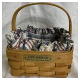 Longaberger Basket w/ Fabric Liner