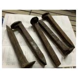 Vintage Iron railroad spikes lot - very cool!
