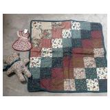 homemade handstitch quilt