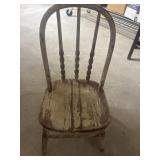 Vintage Wooden toddler chair shabby chic