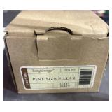 Longaberger Pint Size Pillar NIB