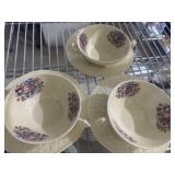 Vintage Crown Ducal England  teacups matching