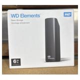 6 TB WD Elements hard drive storage NIB