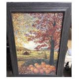 Pumpkins in fall Picture 16x22 home interior