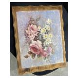 Flowers Picture on wood 8X10