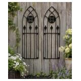 Indoor Outdoor Wall Art Cathedral Window style