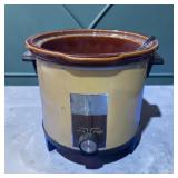 Vintage sears crock pot dusty