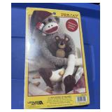 Sock monkey sewing kit new