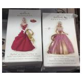 Hallmark Barbie ornament lot of 2