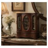 Vintage Wooden Jewelry box 12.5'
