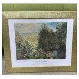 Wall art picture lot Monet Print Pretty Frame
