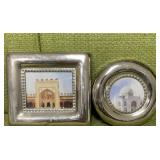 silver plated picture frame lot or wall art SMALL