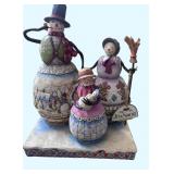 Jim Shore Snowman Family Figurine with box