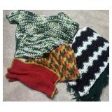 Crochet blanket lot
