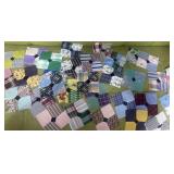 Vintage handmade quilt squares