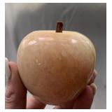 Onyx polished marble Apple paper weight