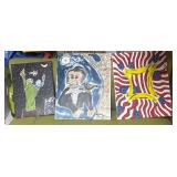 Original art work wall art 4th of July Americana