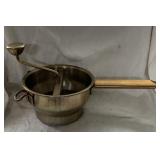 Vintage potato dumpling maker strainer