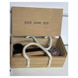 Shoe polish kit with box
