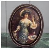 Vintage Pepsi Cola Oval Tray with Gibson Girl
