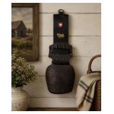 Decorative strap with cow bell farmhouse decor