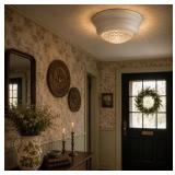 Vintage art deco globe light